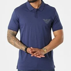 Grosses soldes 👏 Polo Manches Courtes 211854 Bleu Marine de Emporio Armani 🔔