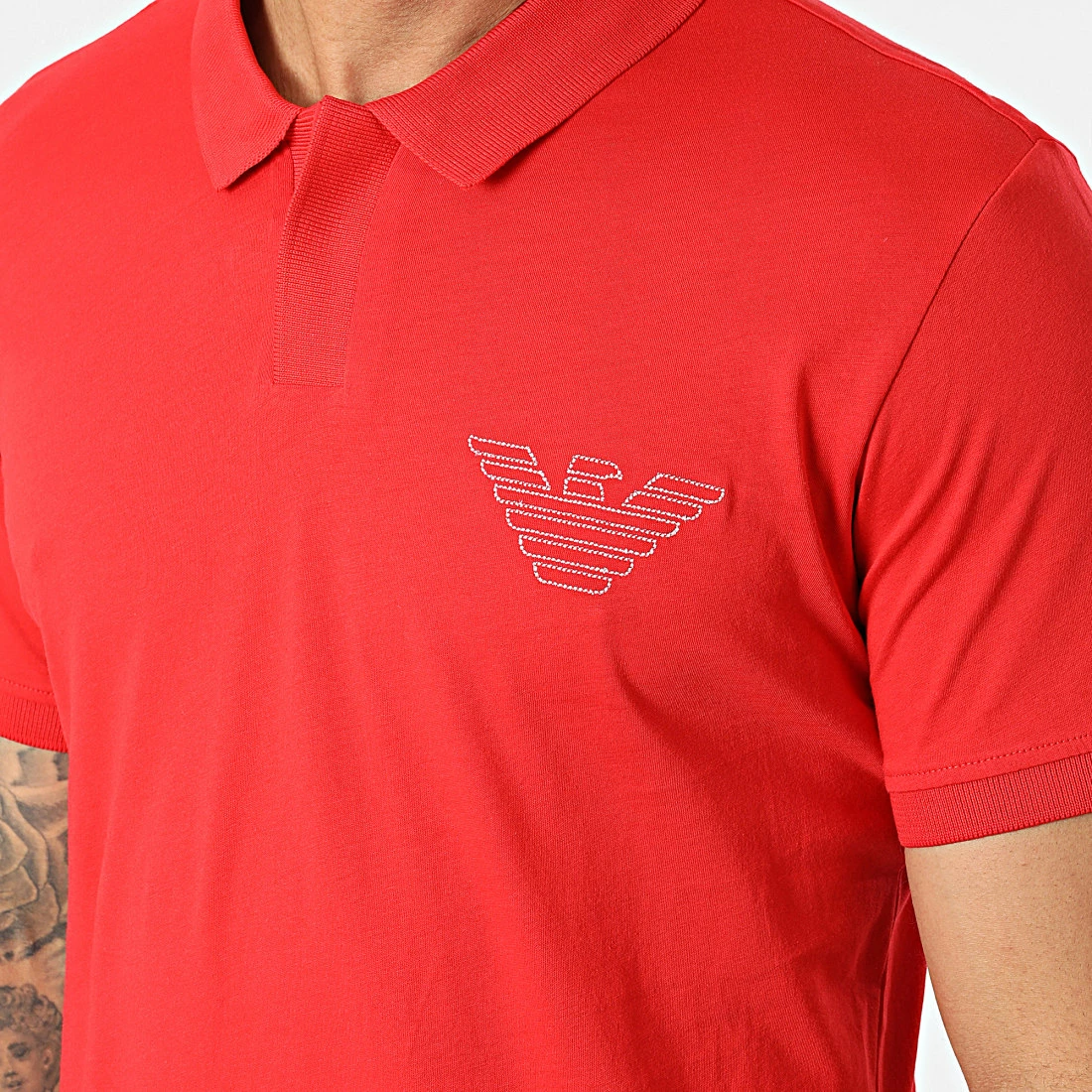 Meilleur prix 🔥 Polo Manches Courtes 211854 Rouge de Emporio Armani 🎁 2 Meilleur prix 🔥 Polo Manches Courtes 211854 Rouge de Emporio Armani 🎁 – Image 2