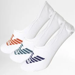De gros ✨ Lot De 3 Paires De Chaussettes 306227-2R234 Blanc de Emporio Armani 👏