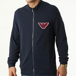 Le moins cher 😍 Veste Zippée 111532 Bleu Marine de Emporio Armani 🛒