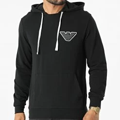 Top 10 😀 Sweat Capuche 111753-2R575 Noir de Emporio Armani 👍