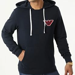 Nouveau 🧨 Sweat Capuche 111753 Bleu Marine de Emporio Armani 🎉 -Emporio Armani Soldes Boutique emporio armani 322483 111753 2R575 00135 20220614T152236 03