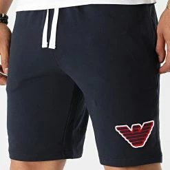 Acheter ❤️ Short Jogging 111004 Bleu Marine de Emporio Armani 😍