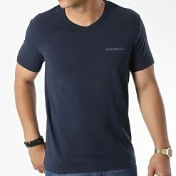 Vente flash 👍 Lot De 2 Tee 👚 Shirts 111849 2F717 Bleu Marine de Emporio Armani 🔔 -Emporio Armani Soldes Boutique emporio armani 325494 111849 2F717 27435 20220704T160017 03