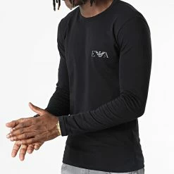 De gros ❤️ Tee 👕 Shirt Manches Longues 111023 2F715 Noir de Emporio Armani 👏