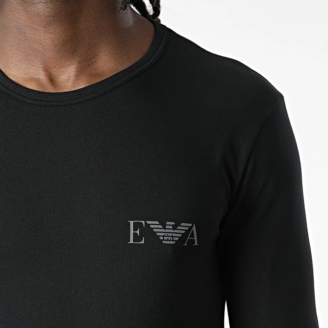 De gros ❤️ Tee 👕 Shirt Manches Longues 111023 2F715 Noir de Emporio Armani 👏 2 De gros ❤️ Tee 👕 Shirt Manches Longues 111023 2F715 Noir de Emporio Armani 👏 – Image 2