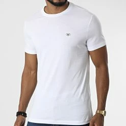 Meilleure vente ⭐ Tee 👚 Shirt 8N1TQ6-1JRGZ Blanc de Emporio Armani 😍