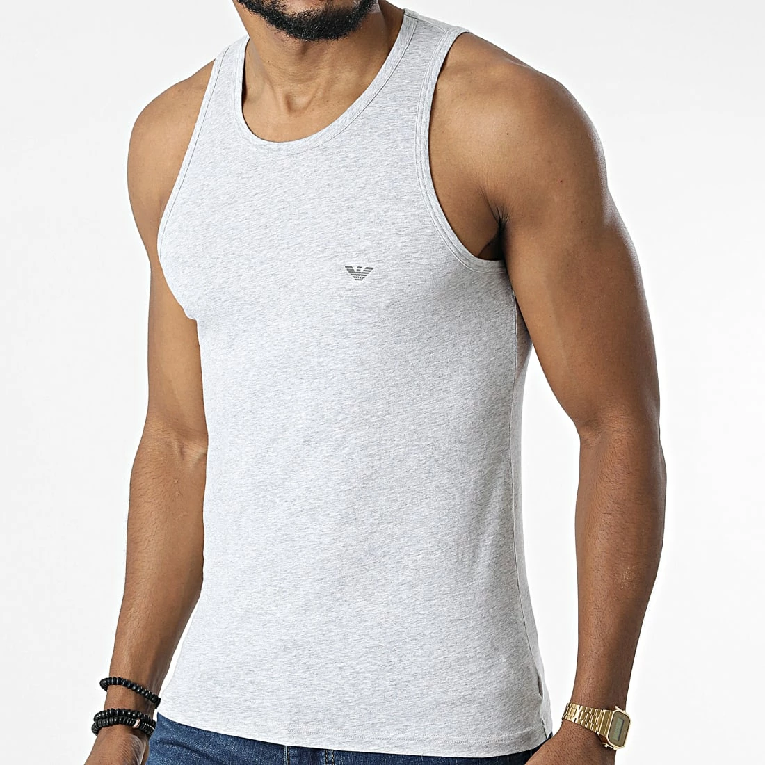 De gros 👏 Débardeur 110828-CC729 Gris Chiné de Emporio Armani 👏 1 De gros 👏 Débardeur 110828-CC729 Gris Chiné de Emporio Armani 👏