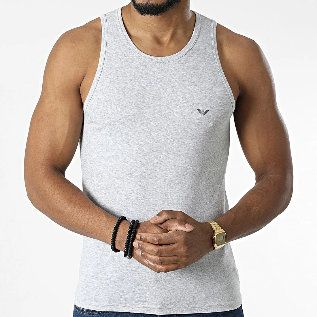 De gros 👏 Débardeur 110828-CC729 Gris Chiné de Emporio Armani 👏 3 De gros 👏 Débardeur 110828-CC729 Gris Chiné de Emporio Armani 👏 – Image 3