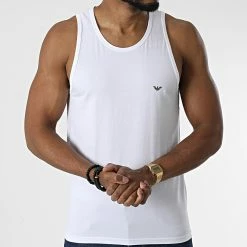 Grosses soldes 🛒 Débardeur 110828-CC729 Blanc de Emporio Armani 💯 -Emporio Armani Soldes Boutique emporio armani 326789 110828 CC729 00010 20220708T114310 03