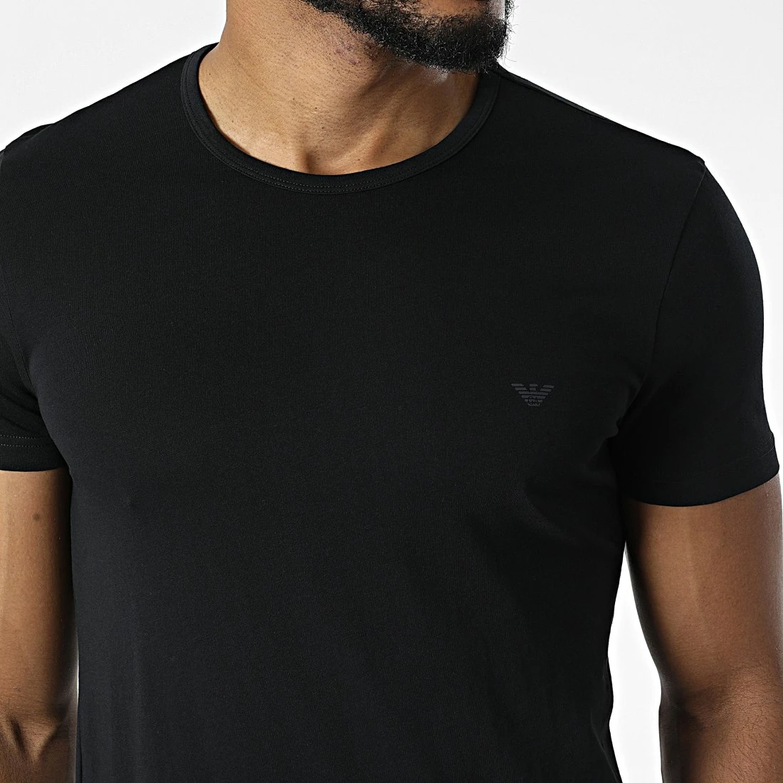 Meilleure affaire ✔️ Lot De 2 Tee 👕 Shirts 111647-CC722 Gris Chiné Noir de Emporio Armani 🔔 2 Meilleure affaire ✔️ Lot De 2 Tee 👕 Shirts 111647-CC722 Gris Chiné Noir de Emporio Armani 🔔 – Image 2