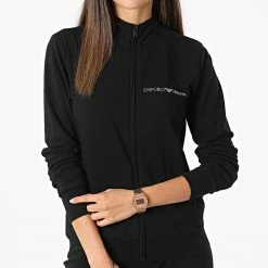 Meilleure vente 🧨 Ensemble De Survetement Femme A Strass 164146-CC270 Noir de Emporio Armani 🧨 -Emporio Armani Soldes Boutique emporio armani 326920 164146 CC270 00020 20220719T142120 03