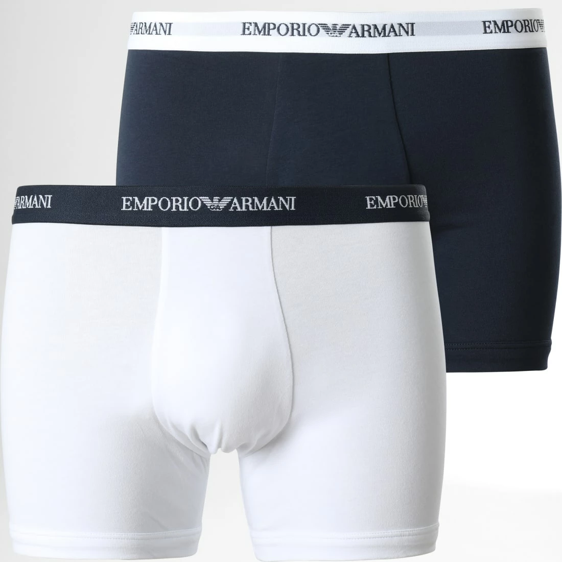 Remise ⭐ Lot De 2 Boxers 111268 CC717 Blanc Bleu Marine de Emporio Armani 👏 1 Remise ⭐ Lot De 2 Boxers 111268 CC717 Blanc Bleu Marine de Emporio Armani 👏