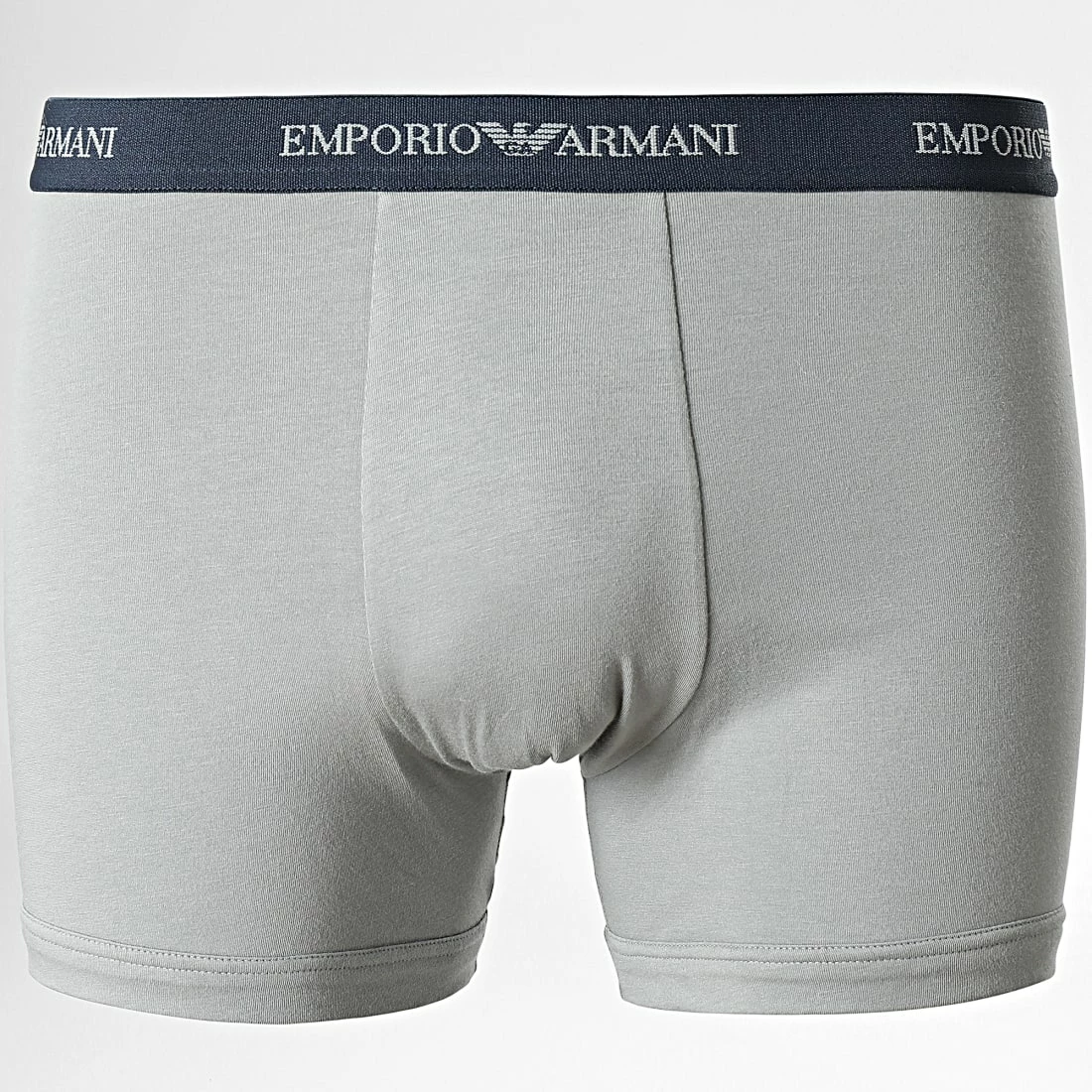 Le moins cher 👍 Lot De 2 Boxers 111268 CC717 Bleu Marine Gris de Emporio Armani ✔️ 2 Le moins cher 👍 Lot De 2 Boxers 111268 CC717 Bleu Marine Gris de Emporio Armani ✔️ – Image 2