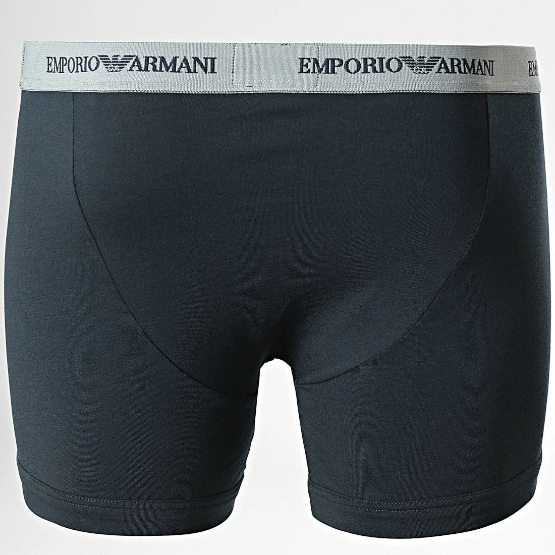 Le moins cher 👍 Lot De 2 Boxers 111268 CC717 Bleu Marine Gris de Emporio Armani ✔️ 4 Le moins cher 👍 Lot De 2 Boxers 111268 CC717 Bleu Marine Gris de Emporio Armani ✔️ – Image 4