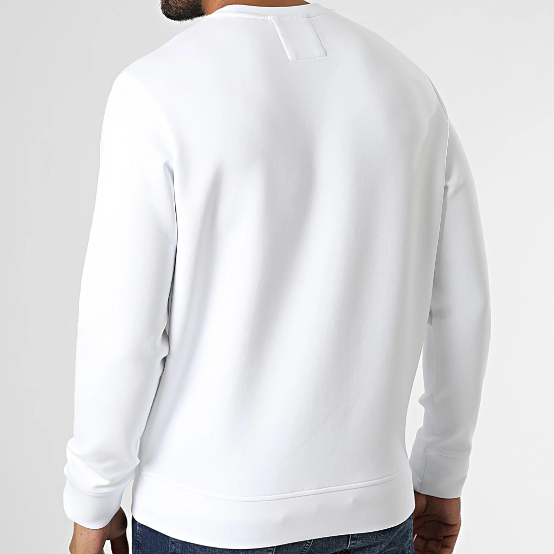 Le moins cher 👏 Sweat Crewneck 8N1MD1-1JHSZ Blanc de Emporio Armani 👏 4 Le moins cher 👏 Sweat Crewneck 8N1MD1-1JHSZ Blanc de Emporio Armani 👏 – Image 4