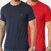 Les meilleures critiques de 👏 Lot De 2 Tee 👚 Shirts 111267-2F722 Bleu Marine Rouge de Emporio Armani ⌛