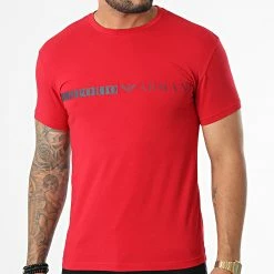 Sortie 😍 Tee 👚 Shirt 111971-2F525 Rouge de Emporio Armani ✨