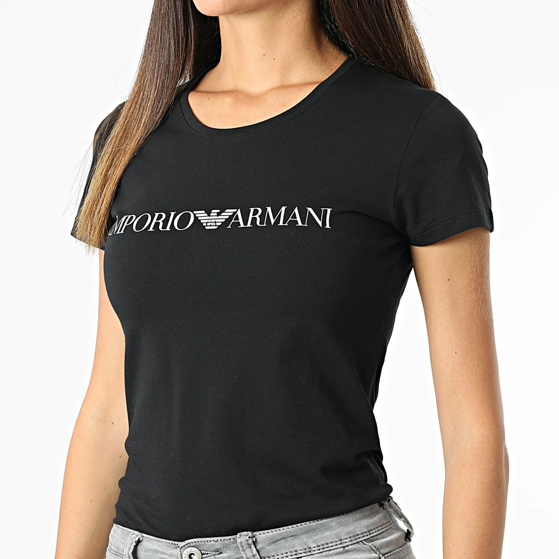 Budget 🧨 Tee 👕 Shirt Femme 163139-2F227 Noir de Emporio Armani 🌟 3 Budget 🧨 Tee 👕 Shirt Femme 163139-2F227 Noir de Emporio Armani 🌟 – Image 3