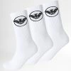 Le moins cher 🛒 Lot De 3 Paires De Chaussettes 303133 Blanc de Emporio Armani 🛒