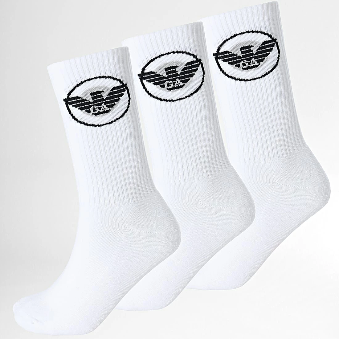 Le moins cher 🛒 Lot De 3 Paires De Chaussettes 303133 Blanc de Emporio Armani 🛒 1 Le moins cher 🛒 Lot De 3 Paires De Chaussettes 303133 Blanc de Emporio Armani 🛒