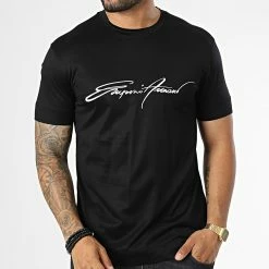 Bon marché 🧨 Tee 👚 Shirt 6L1TH2-1JUVZ Noir de Emporio Armani 🛒 -Emporio Armani Soldes Boutique emporio armani 334140 6L1TH2 1JUVZ BIS 0055 20220901T152344 03
