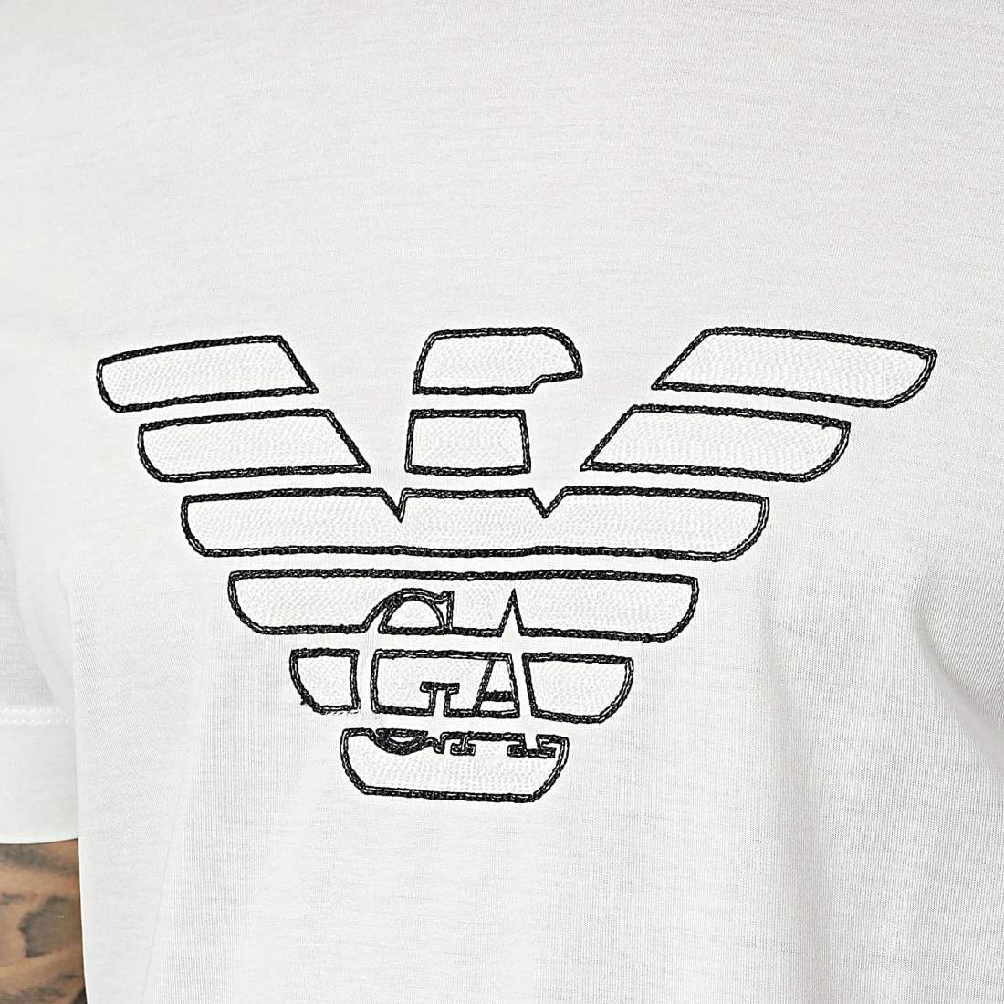 Le moins cher ❤️ Tee 👕 Shirt 6L1TH2-1JUVZ Blanc de Emporio Armani 😉 2 Le moins cher ❤️ Tee 👕 Shirt 6L1TH2-1JUVZ Blanc de Emporio Armani 😉 – Image 2