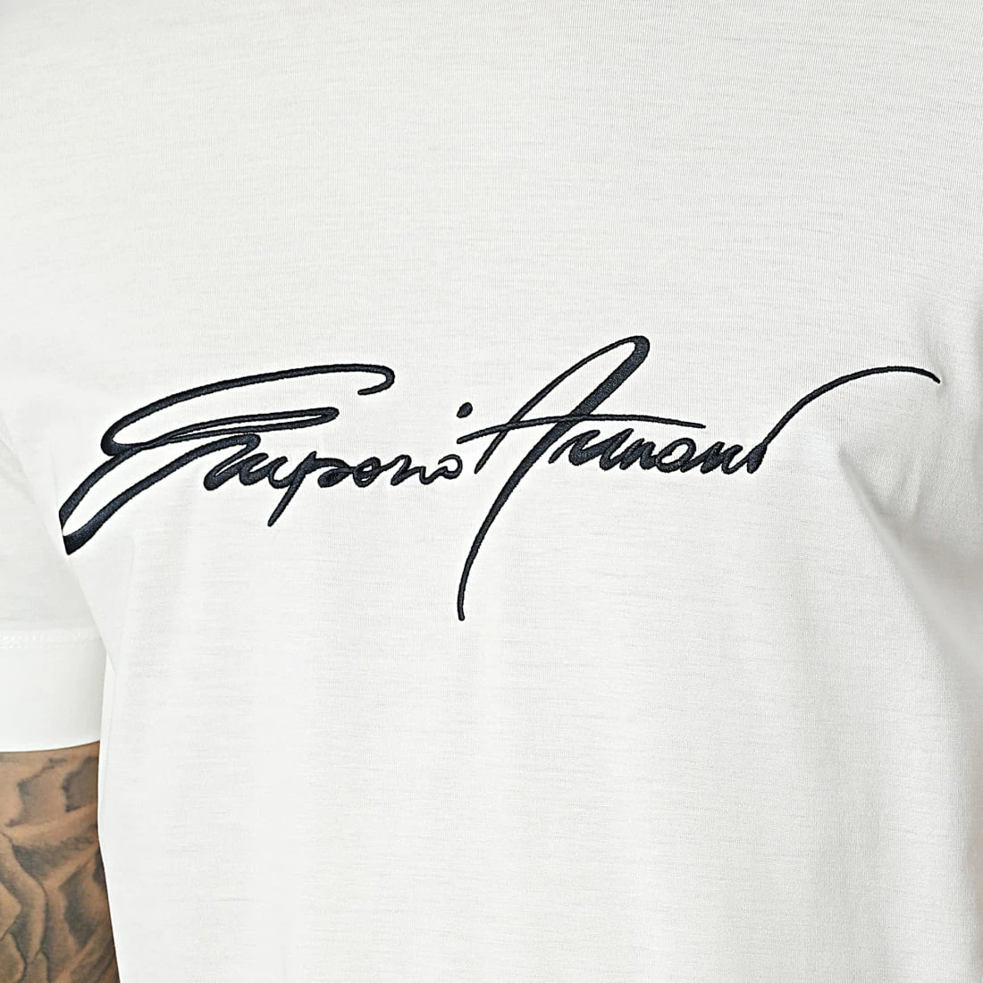 Vente flash ⌛ Tee 👕 Shirt 6L1TH2-1JUVZ Blanc de Emporio Armani 👍 2 Vente flash ⌛ Tee 👕 Shirt 6L1TH2-1JUVZ Blanc de Emporio Armani 👍 – Image 2