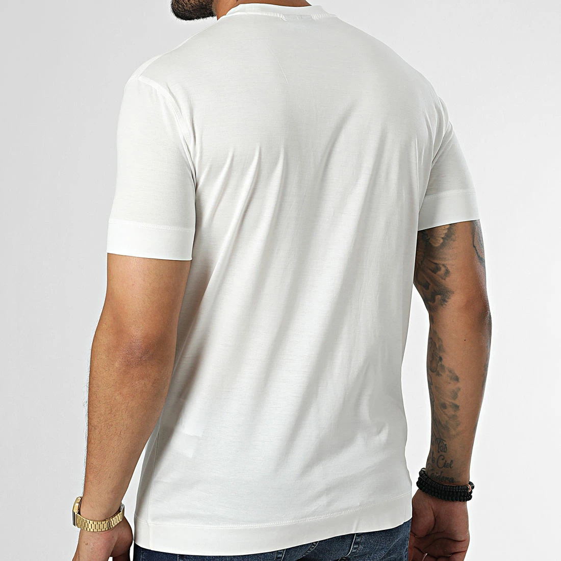 Vente flash ⌛ Tee 👕 Shirt 6L1TH2-1JUVZ Blanc de Emporio Armani 👍 4 Vente flash ⌛ Tee 👕 Shirt 6L1TH2-1JUVZ Blanc de Emporio Armani 👍 – Image 4