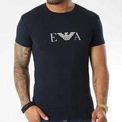Meilleure affaire ✨ Tee 👕 Shirt 111035 Bleu Marine de Emporio Armani ✨ -Emporio Armani Soldes Boutique emporio armani 338166 111035 2F526 00135 20221020T143135 03