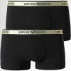Nouveau 👍 Lot De 2 Boxers 111210 2F598 Noir Doré de Emporio Armani ❤️
