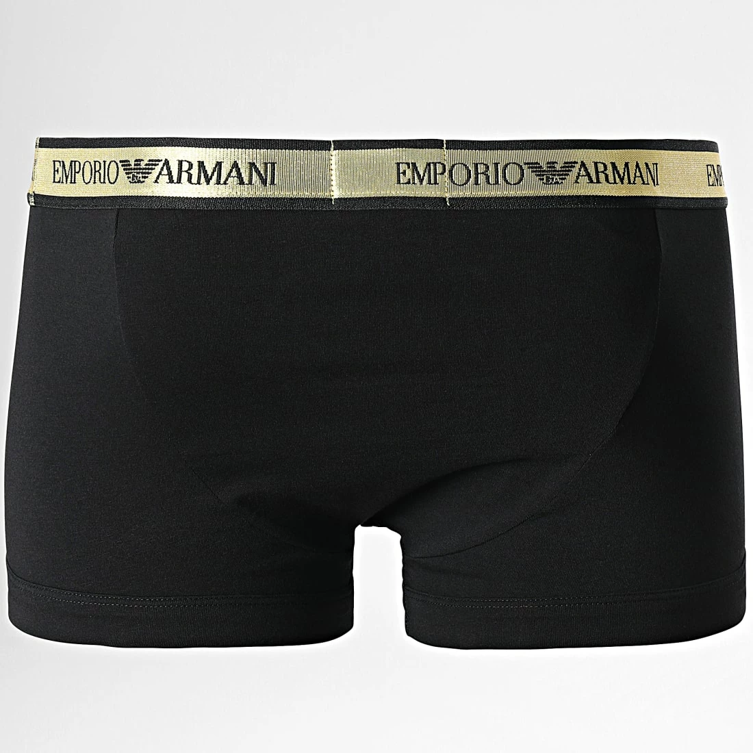 Nouveau 👍 Lot De 2 Boxers 111210 2F598 Noir Doré de Emporio Armani ❤️ 3 Nouveau 👍 Lot De 2 Boxers 111210 2F598 Noir Doré de Emporio Armani ❤️ – Image 3