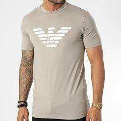 Remise ✨ Tee 👕 Shirt 8N1TN5 Beige de Emporio Armani 😀