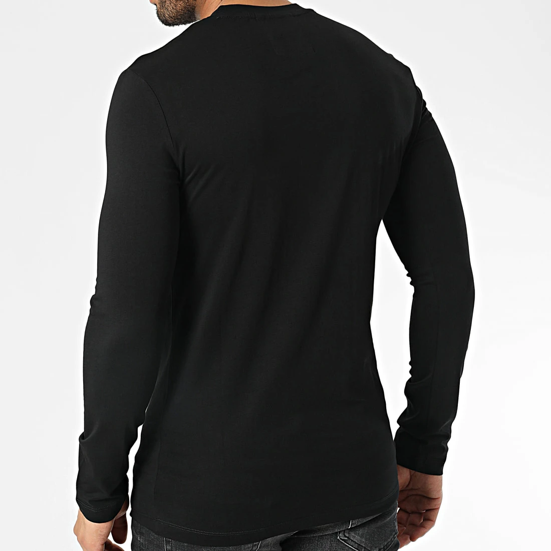 Budget 🌟 Tee 👚 Shirt Manches Longues 8N1TN8 Noir de Emporio Armani 💯 4 Budget 🌟 Tee 👚 Shirt Manches Longues 8N1TN8 Noir de Emporio Armani 💯 – Image 4