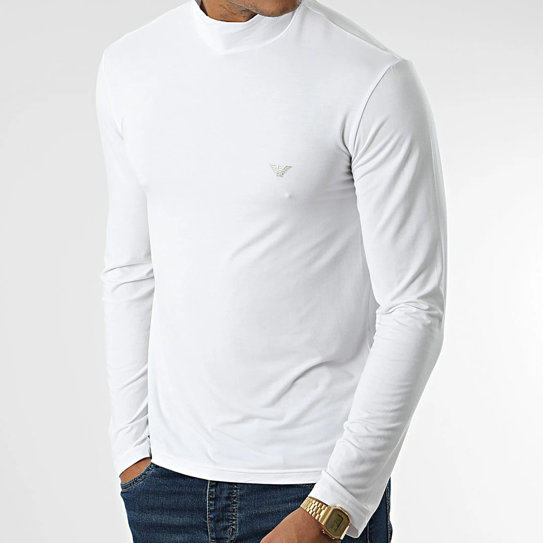 Remise ✔️ Tee 👕 Shirt Manches Longues 112009 Blanc de Emporio Armani 😀 1 Remise ✔️ Tee 👕 Shirt Manches Longues 112009 Blanc de Emporio Armani 😀