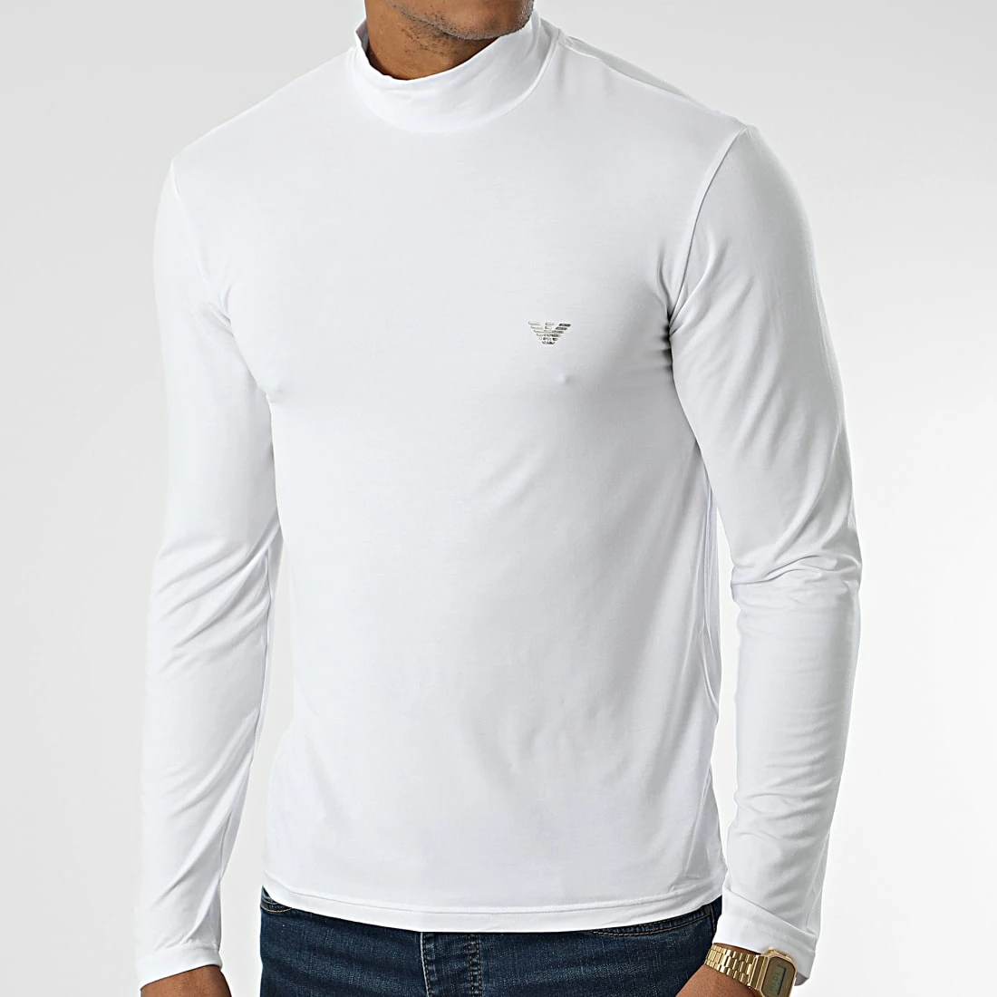 Remise ✔️ Tee 👕 Shirt Manches Longues 112009 Blanc de Emporio Armani 😀 3 Remise ✔️ Tee 👕 Shirt Manches Longues 112009 Blanc de Emporio Armani 😀 – Image 3