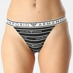 Promo 🤩 Lot De 2 Strings Femme 164522 Noir de Emporio Armani 🔔 -Emporio Armani Soldes Boutique emporio armani 340412 164522 2F519 19321 20221122T111434 03