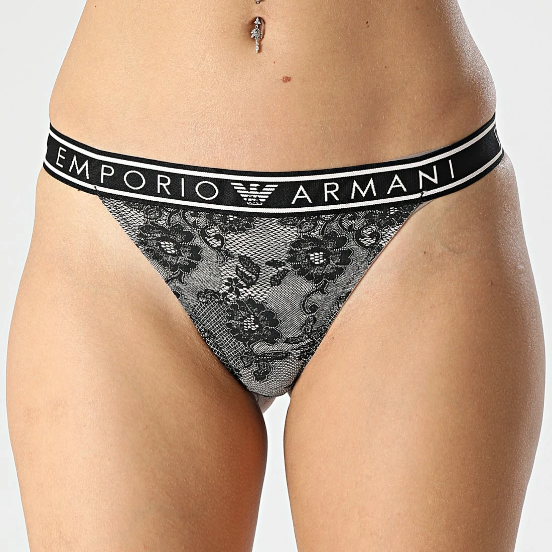 Coupon ⭐ Lot De 2 Strings Femme 164522 Noir de Emporio Armani 🌟 2 Coupon ⭐ Lot De 2 Strings Femme 164522 Noir de Emporio Armani 🌟 – Image 2