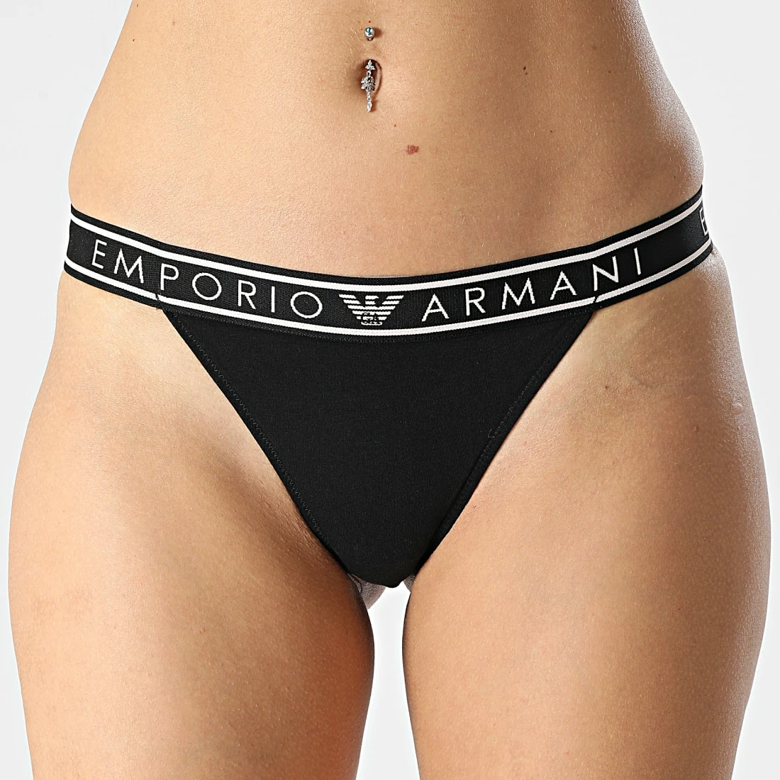 Coupon ⭐ Lot De 2 Strings Femme 164522 Noir de Emporio Armani 🌟 3 Coupon ⭐ Lot De 2 Strings Femme 164522 Noir de Emporio Armani 🌟 – Image 3
