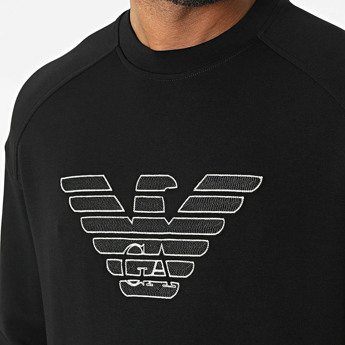 Remise 🛒 Sweat Crewneck Large 6L1ML8 Noir de Emporio Armani ⭐ 2 Remise 🛒 Sweat Crewneck Large 6L1ML8 Noir de Emporio Armani ⭐ – Image 2