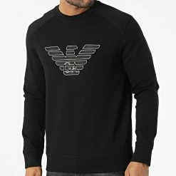 Grosses soldes 🎉 Sweat Crewneck 6L1MP3 Noir de Emporio Armani 🎉 -Emporio Armani Soldes Boutique emporio armani 340461 6L1MP3 1JHSZ 0035 20221014T152116 03