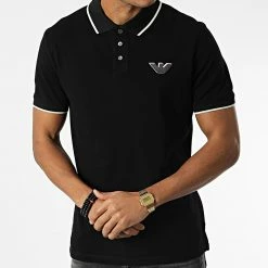 Remise ⌛ Polo Manches Courtes 6L1FD8 Noir de Emporio Armani 🔥