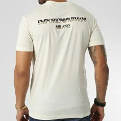 Offres ⌛ Tee 👕 Shirt 6L1TS5 Beige de Emporio Armani ⌛