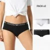 Les meilleures critiques de ❤️ Lot De 2 Culottes Femme 164351-CC318 Noir Blanc de Emporio Armani 💯