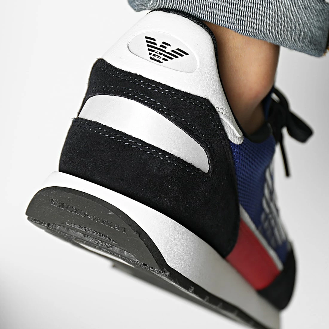 Tout neuf 😉 Baskets X4X537 XM678 Navy Bluet Off White Red de Emporio Armani 🥰 4 Tout neuf 😉 Baskets X4X537 XM678 Navy Bluet Off White Red de Emporio Armani 🥰 – Image 4