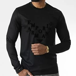 Remise 😀 Tee 👕 Shirt Manches Longues 6L1TS7 Noir de Emporio Armani 👏 -Emporio Armani Soldes Boutique emporio armani 344883 6L1TS7 1JUVZ 0059 20221031T140623 03