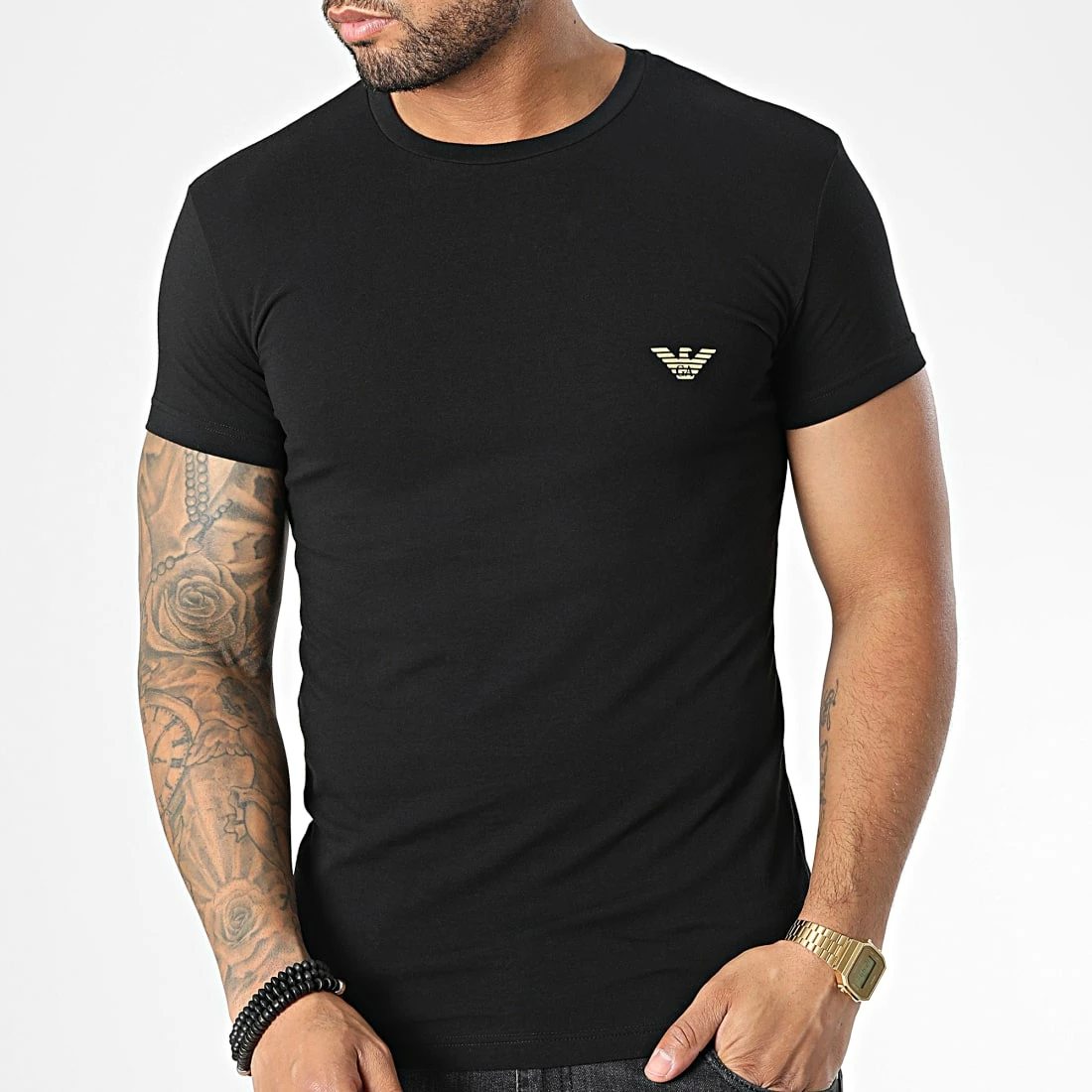 Coupon 🔥 Tee 👚 Shirt 111035-2F512 Noir de Emporio Armani 😍 3 Coupon 🔥 Tee 👚 Shirt 111035-2F512 Noir de Emporio Armani 😍 – Image 3