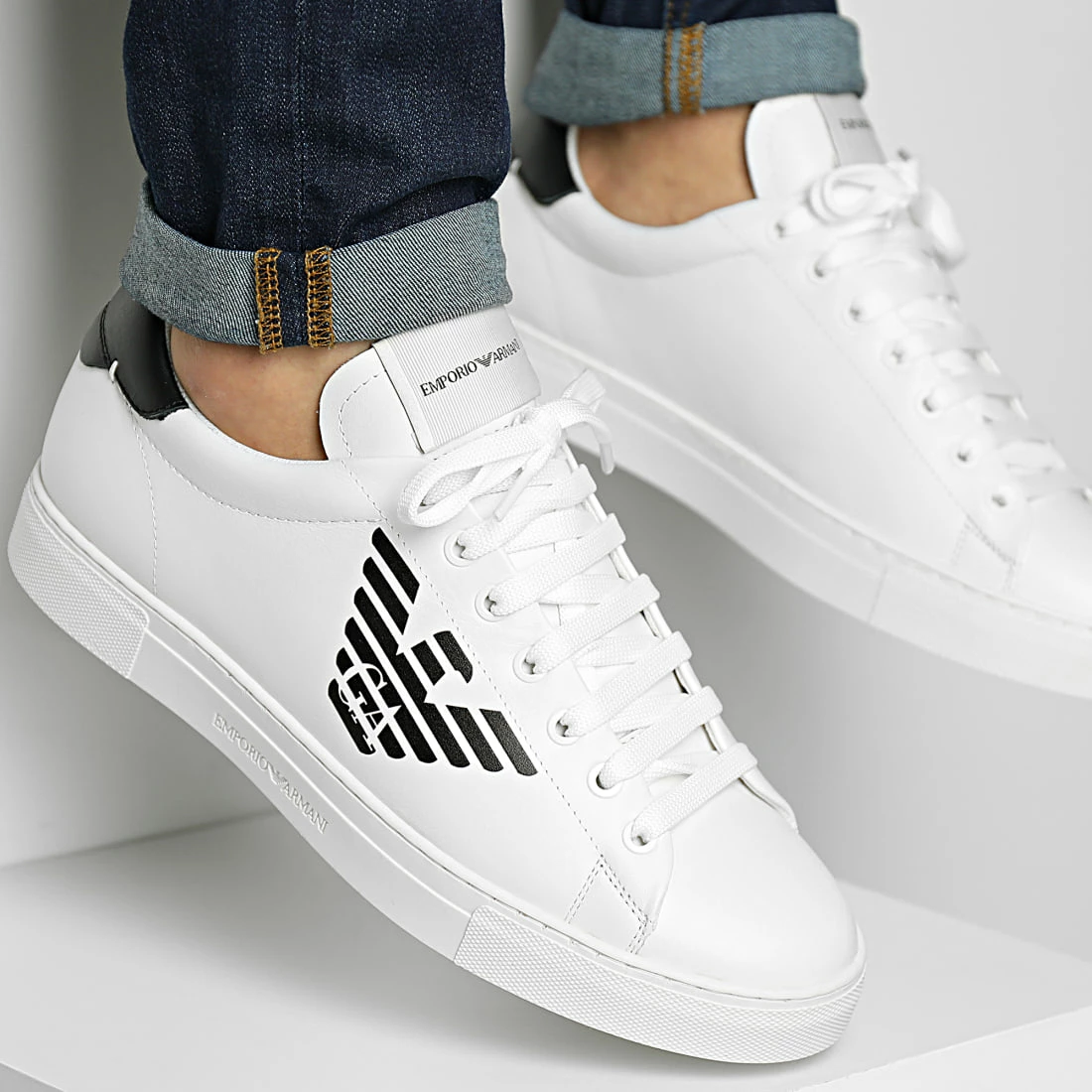 Meilleure vente 🔔 Baskets 👟 Sneakers X4X554-XF663 Off White Black de Emporio Armani 🤩 1 Meilleure vente 🔔 Baskets 👟 Sneakers X4X554-XF663 Off White Black de Emporio Armani 🤩