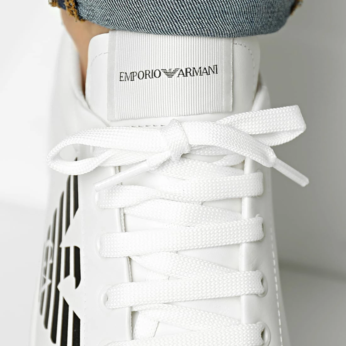 Meilleure vente 🔔 Baskets 👟 Sneakers X4X554-XF663 Off White Black de Emporio Armani 🤩 3 Meilleure vente 🔔 Baskets 👟 Sneakers X4X554-XF663 Off White Black de Emporio Armani 🤩 – Image 3