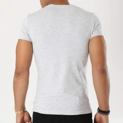 Tout neuf 🎉 Tee 👕 Shirt 111035 CC729 Gris Chiné de Emporio Armani 🧨 -Emporio Armani Soldes Boutique emporio armani 58448 111035 CC729 00048 NOOSFW18 20180927T102830 05